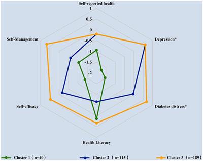 Cluster analysis for the overall health status of elderly, multimorbid patients with diabetes